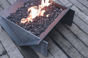 Stahl Gas Firepit + Gas Burner Kit